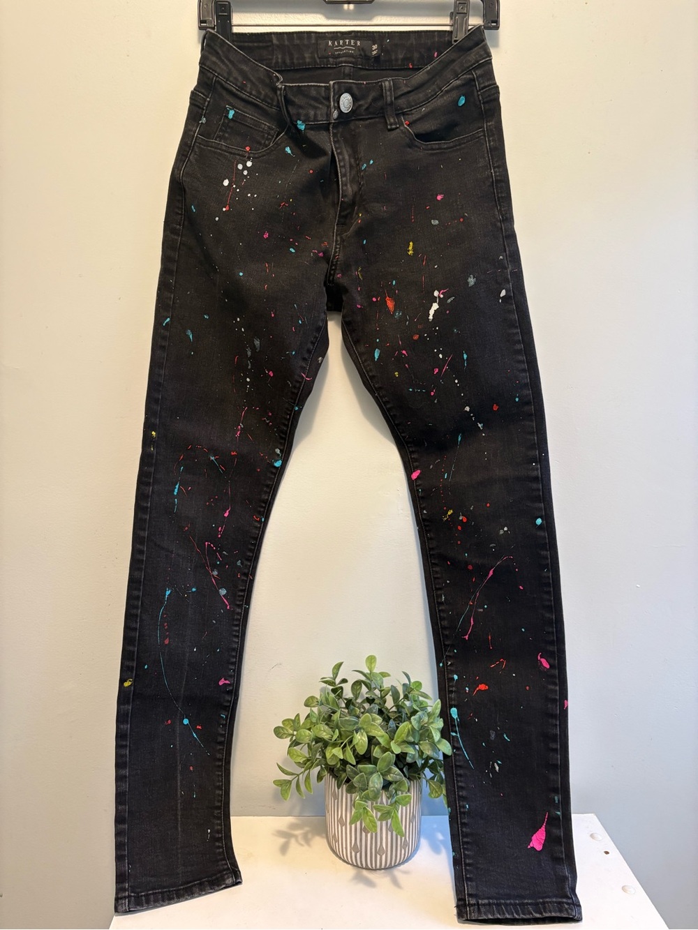 Karter Paint-Splatter Slim Jeans - Picture 2 of 5